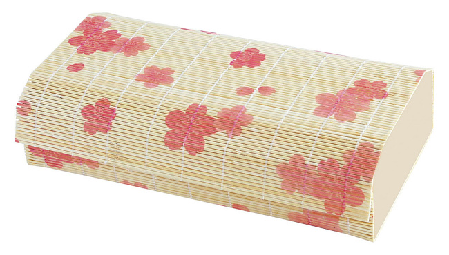 ※新すだれ弁当の内側は、ガーゼを貼り付け補強をしております。
食品はパッケージ入りや包装した状態でご利用ください。
食材を直接包装することはお避けください。