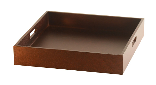 ※ノンスリップ仕上げ 内寸：約26×26×4cm　主材：タモ柾目/底板：シナ