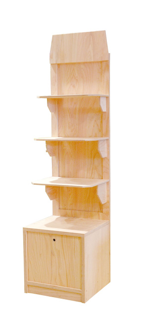 ※棚（固定式）３段付き上段：約45×25cm中段：約45×30cm/下段：約45×35cm※台：内寸約45×42.5cm※中が見えない木蓋付ストッカー（ケンドン式）