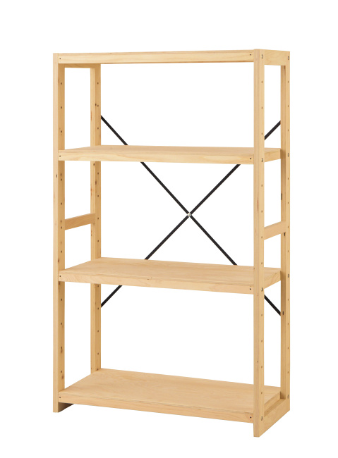 ※側パネル 2セット（アジャスター付）※棚板 4枚付　※クロスバー付