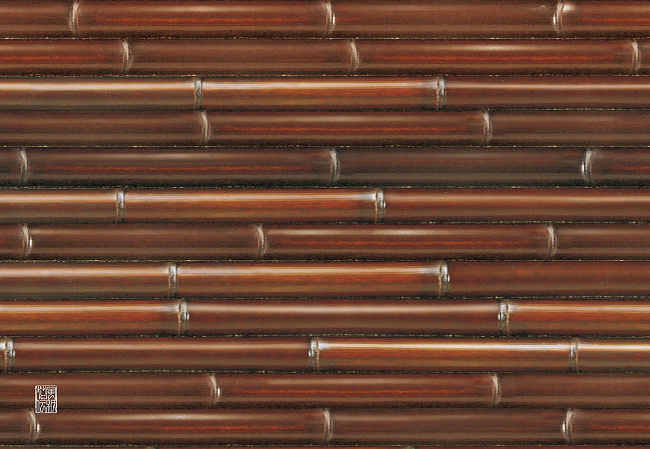 竹の柄を印刷し、ラミネート加工を施しました。 両面に直接お料理を盛り付けることができます