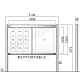 ワイド(幅広)アルミ掲示板 AGP-2112(幅2194mm) 自立型 照明なし シルバーつや消し AGP-2112(S) AGP-2112(幅2194mm) 照明なし シルバーつや消し
