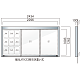ワイド(幅広)アルミ掲示板 AGP-2412W(幅2434mm) 壁付型 照明なし シルバーつや消し AGP-2412W(S) AGP-2412W(幅2434mm) 照明なし シルバーつや消し