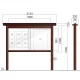 和風屋外掲示板 AGPY-1810(幅2154mm) 照明なし AGPY-1810 AGPY-1810(幅2154mm) 照明なし