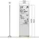 アンカー自立サイン パネルサ PX-4515AS シルバー PX-4515 シルバー