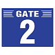 ゲート表示板 ヨコ型 GATE 2 (305-301)