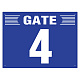 ゲート表示板 ヨコ型 GATE 4 (305-303)