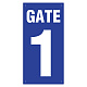 ゲート表示板 タテ型 GATE 1 (305-30A)
