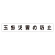 スーパーフラットミニ掲示板 専用マグネット (大) 表示内容:玉掛災害の防止 (313-652)