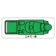 現場配置図用 重機車両マグネット (平面タイプ) (小) 表示内容:ミキサー車 (314-63A) ミキサー車 小