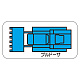 現場配置図用 重機車両マグネット (平面タイプ) (大) 表示内容:ブルドーザ (314-75A)