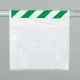 ワンタッチ取付標識 両面ポケット式緑白 (341-984) A3横用 緑/白