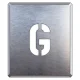 吹付け用アルファベットプレート 350×300 G (349-21A) G