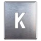 吹付け用アルファベットプレート 350×300 K (349-25A) K
