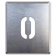 吹付け用アルファベットプレート 350×300 O (349-29A) O