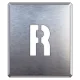 吹付け用アルファベットプレート 350×300 R (349-32A) R