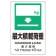 プラスチック削減標識 最大積載荷重 (364-13) 最大積載荷重