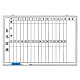 ホワイトボード月行事予定表 縦書 小 (373-37)