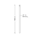 3WAYベース用ポール (60.5φ×1800) (395-14) (60.5φ×1800)