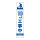 スリムSL看板　面板のみ 100M先工事中 (396-311) 100M先工事中