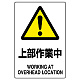 JIS規格安全標識 上部作業中 ボード (802-451A) ボード