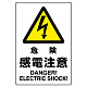 JIS規格安全標識 危険感電注意 ボード (802-501A) ボード