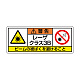 レーザ標識 ステッカー（5枚1組） クラス3B 大(100×250) (817-906)