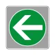 フロアカーペット用標識 矢印 大 緑 (819-575) 緑 大