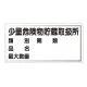 横型標識 少量危険物貯蔵取扱所 (名入れ部有) 300×600 鉄板 (828-53) 鉄板