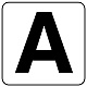 アルファベットステッカー 5枚入 A 100×100 (845-81A)