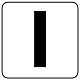 アルファベットステッカー 5枚入 I 100×100 (845-81I)