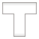 床貼ラインプロ 2枚1組 T型 白 (864-406)