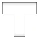 床貼ラインプロ 2枚1組 T型 白 (864-406) T型 白