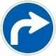 道路標識 (構内用) 指定方向外進行禁止 右 (894-107) 右