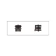 室名表示板 片面表示 書庫 小 アクリル（白） (RS1-30) 書庫 小