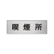 室名表示板 片面表示 アルミ（ヘアライン仕上げ） 喫煙所 小 (RS6-47) 喫煙所 小