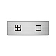 室名表示板 片面表示 アルミ（ヘアライン仕上げ） 出口 小 (RS6-51)