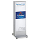 LED式電飾スタンド看板(挟み込タイプ) ADO-930NT-LED(W)-S シルバー 高さ1400mm