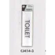 表示プレートH ドアサイン 140mm×40mm アクリル 表示:TOILET (CJ414-3) TOILET