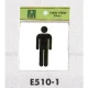 表示プレートH ピクトサイン トイレ表示 アクリル 表示:男性用 (E510-1) 男性用