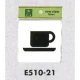 表示プレートH ピクトサイン アクリル 表示:喫茶店 (E510-21) 喫茶店