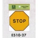 表示プレートH ピクトサイン アクリル 表示:STOP 止まれ (E510-27) STOP 止まれ