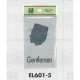 表示プレートH トイレ表示 アクリルマットグレー 表示:男性用 Gentlemen (EL601-5) 男性用 Gentlemen
