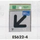 表示プレートH サインプレート 反射シート 矢印 表示:矢印 下 (ES622-4) 矢印 下