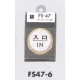 表示プレートH ドアサイン 丸型 ステンレス 外枠真鍮金色メッキ 表示:入口 IN (FS47-6) 入口 IN