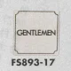 表示プレートH トイレ表示 ステンレス 80mm角 表示:GENTLEMEN (FS893-17) GENTLEMEN