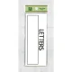 表示プレートH 郵便受表示 60×150mm 表示:LETTERS (HB156-2) LETTERS