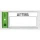 表示プレートH 郵便受表示 80×150mm 表示:LETTERS (HB159-2) LETTERS