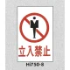 表示プレートH エンビ450×300 表示:立入禁止 (Hi750-8) 立入禁止