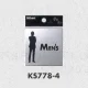 表示プレートH ピクトサイン トイレ表示 ステンレス鏡面 表示:MENS (男性) (KS778-4) MENS (男性)